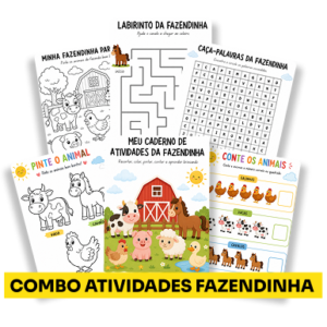 Atividade Fazendinha Infantil + 4 Bônus