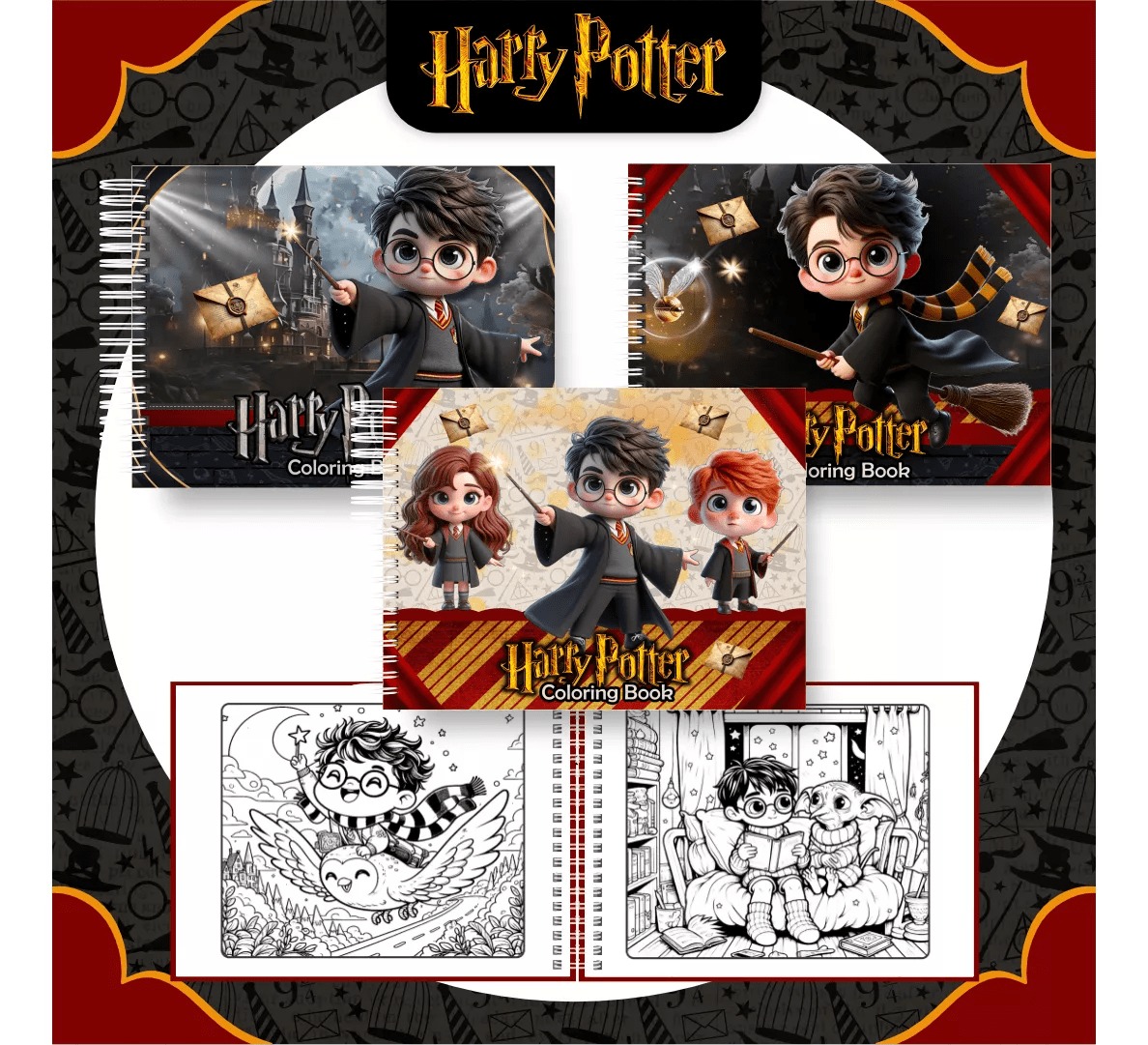 Livro de Colorir do Harry Potter