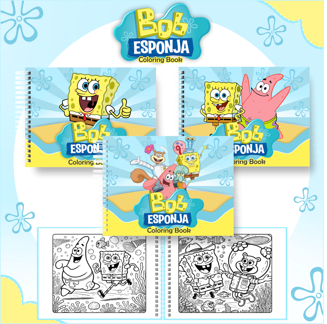 Livro de Colorir do Bob Esponja