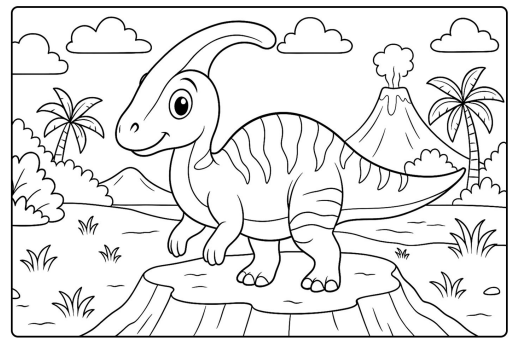 Livro de Colorir Dinossauros - 02