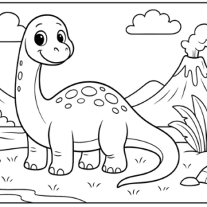 Livro de Colorir Dinossauros - 04