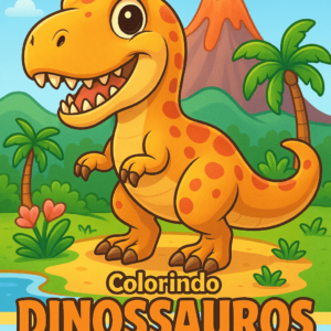 Livro de Colorir Dinossauros