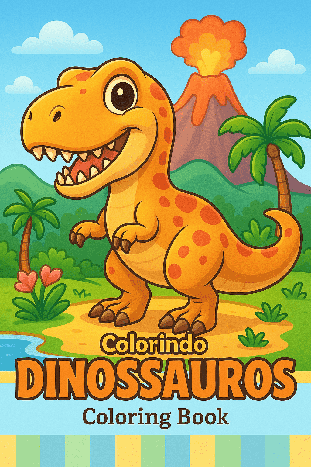 Livro de Colorir Dinossauros