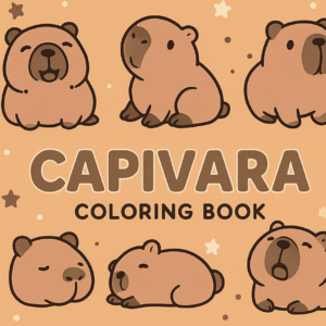 Livro de Colorir Capivara