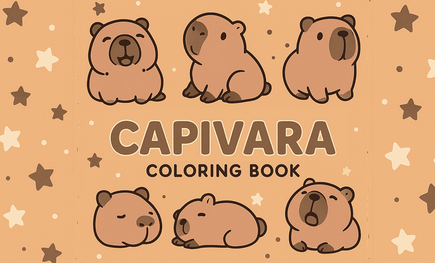 Livro de Colorir Capivara
