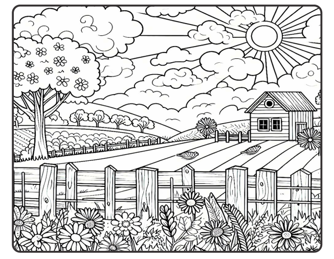 Livro de Colorir Fazendinha - 1